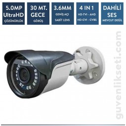 Techvision TC-2536H 5mp Plastik Bullet Kamera